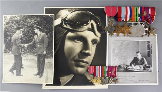 A WW2 group of 7 medals to Intelligence Officer Flight Lieutenant John H. Weaver R.A.F.